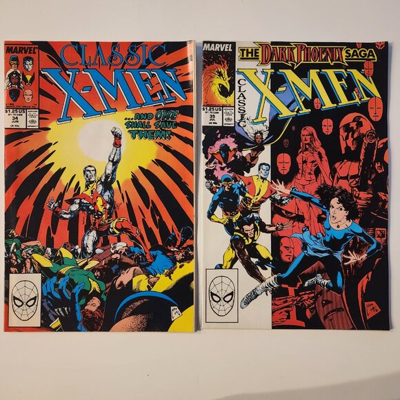 Lot of 6 Classic X-Men Comic Books 30 31 32 33 34 35 Marvel 1989 Comics Run X - Picture 5 of 6